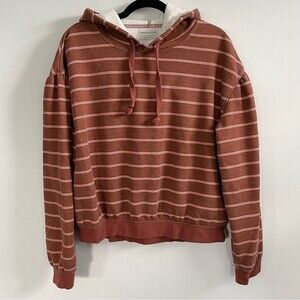 Urban Outfitters Rust Striped Hoodie Size Medium